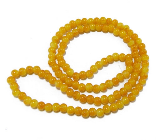 Glass Mala Beads 6mm Round