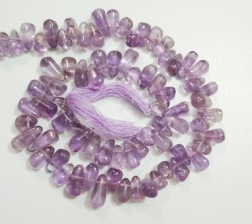 Picture of Amethyst side drilled drop beads