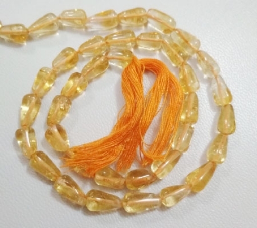 Picture of Citrine top drilled drop beads