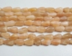 Picture of Peach Moonstone top drilled drop beads