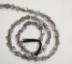 Labradorite triangle beads