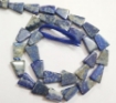 Lapis triangle beads