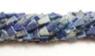 Lapis triangle beads