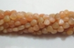 Peach Moonstone Heart Beads