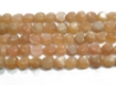 Peach Moonstone Heart Beads