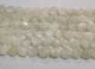 White Moonstone Heart Beads