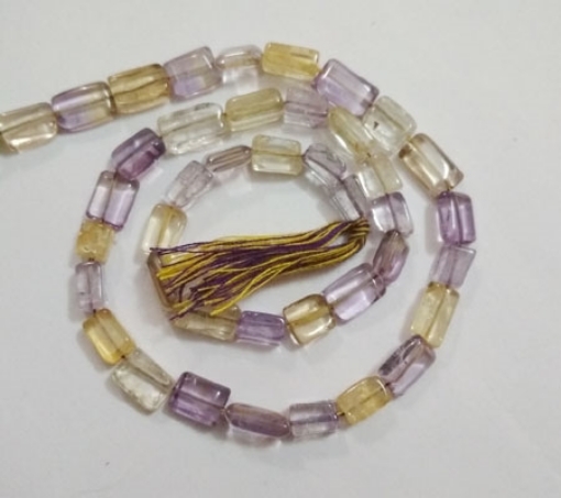 Ametrine Chicklet Beads