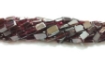 Garnet chicklet beads