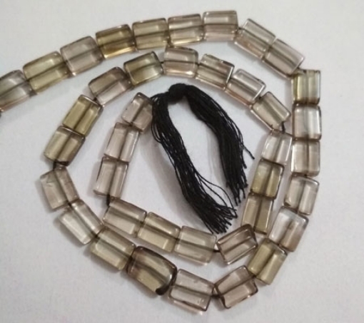 Smoky Quartz Chicklet Beads