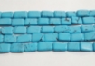 Turquoise (man made) Chicklet Beads