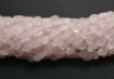 Rose Quartz Diamond Beads