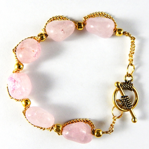 Rose Quartz Tumble Bracelet