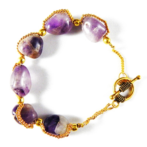 Amethyst Tumble Bracelet