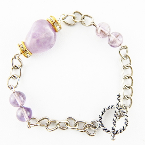 Amethyst Tumble Bracelet