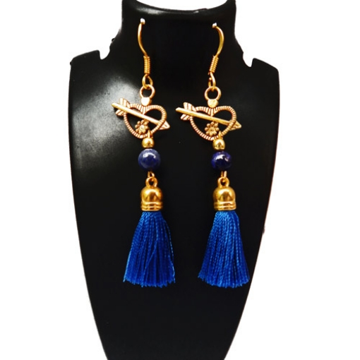 Blue Goldstone Fancy Earrings