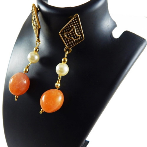 Carnelian Tumble Earrings