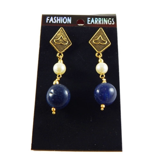 Blue Agate Earrings