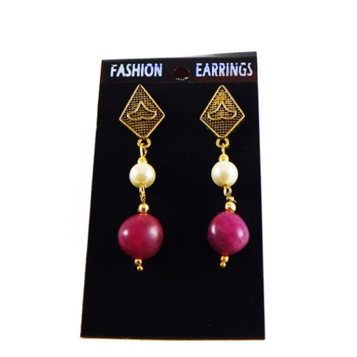 Ruby Agate Earrings