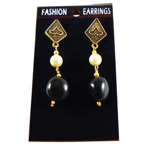 Black Agate Earrings