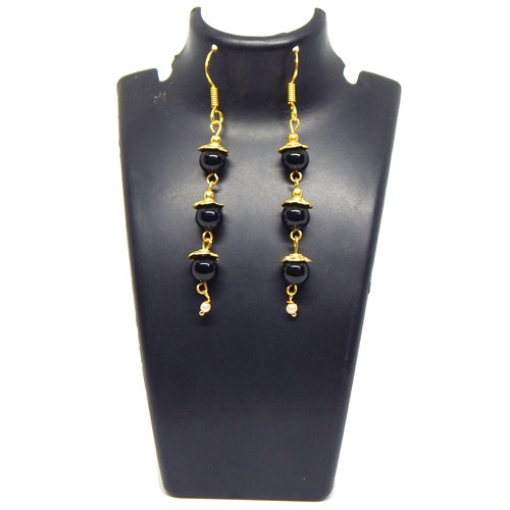 Black Stone Earrings