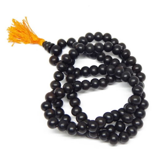 Ebony Wood Mala 8mm