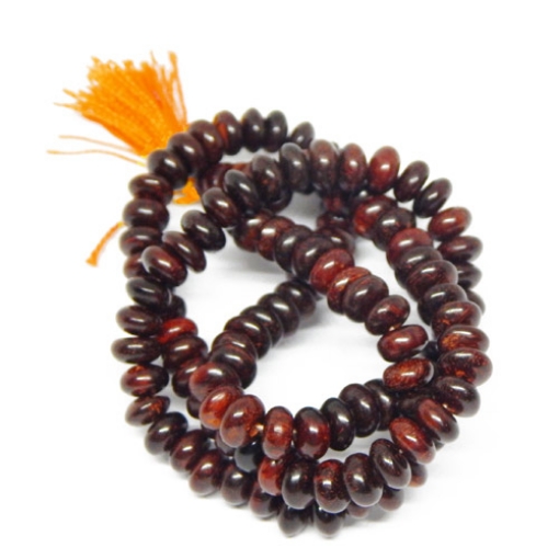 Red Sandalwood Mala 8mm Tyre Beads